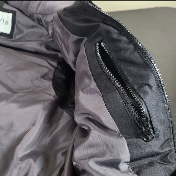 Orvis RipStop Puffer Vest Jacket Mens Medium Black Quilted Insulated - Picture 6 of 9